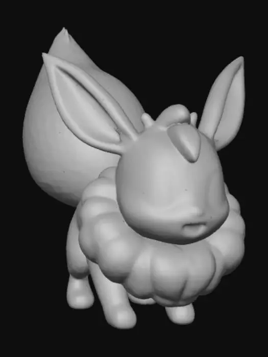 3D model for pokemon Eevee in attack