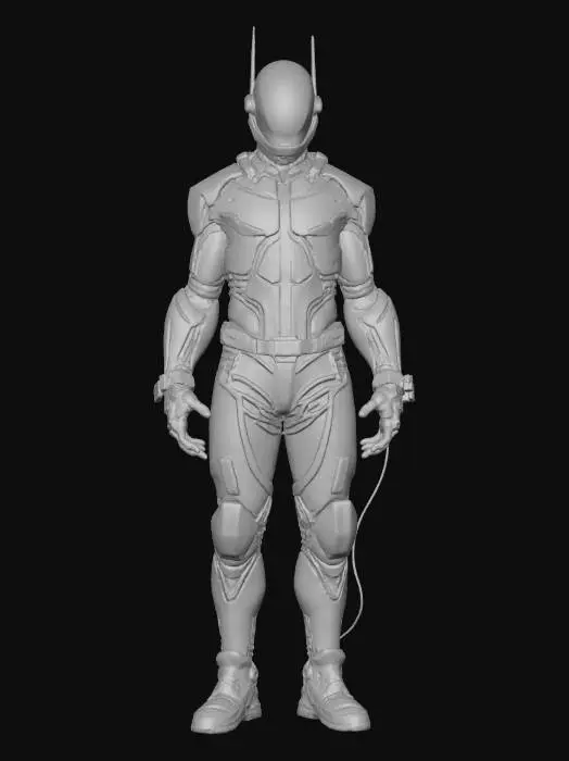 3D model for The ultimate cyberpunk type video game villain