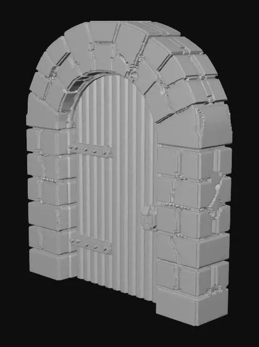 3D model for Create me a pixel art stone door way

Black Background