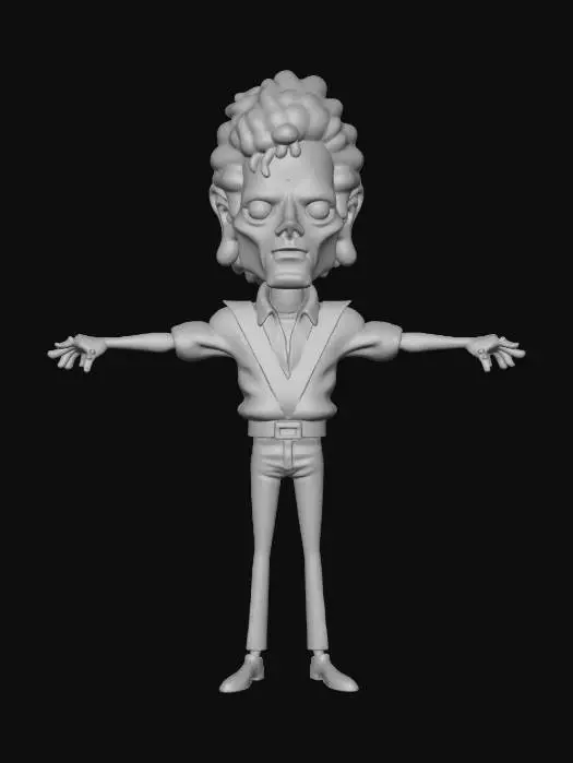 3D model for realistic zombie based off thriller
