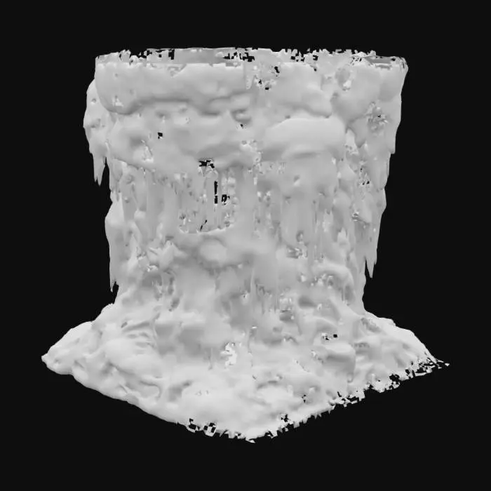 3D model for Ultra Realistic Stalactite rock formation, 4k textures
