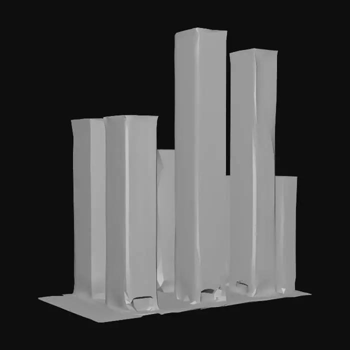 3D model for High definition modern Japanese buildings in a city block organization