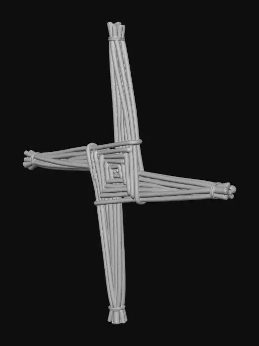 3D model for St. Brigid's Cross