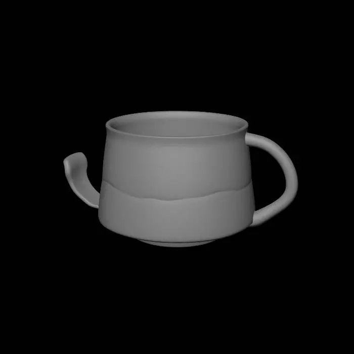 3D model for Coastline Glaze Cup