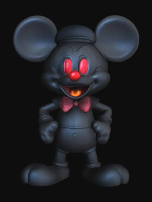 3D model for Mickey and Donald duck character fusion