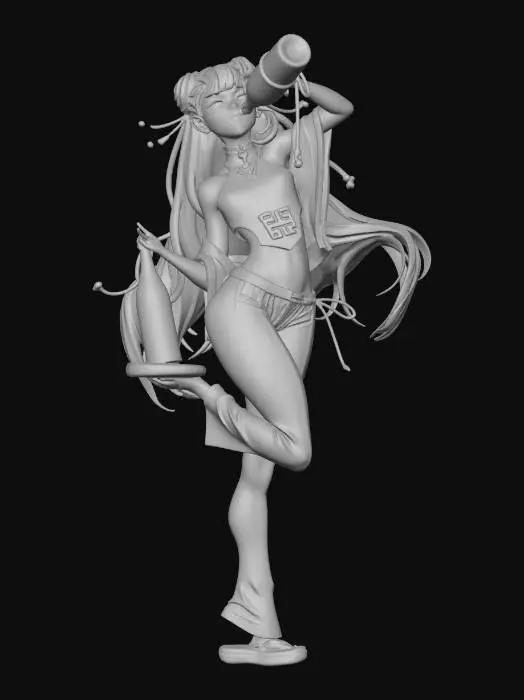 3D model for Drunken martial artist