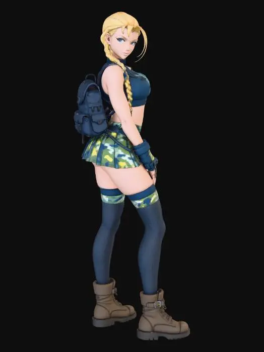3D model for Cammy
