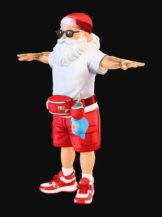 3D model for Summer Santa