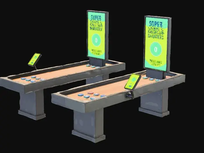 3D model for Shuffleboard Arcade Setup