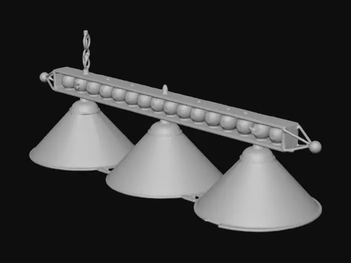 3D model for Billiard Light Fixture