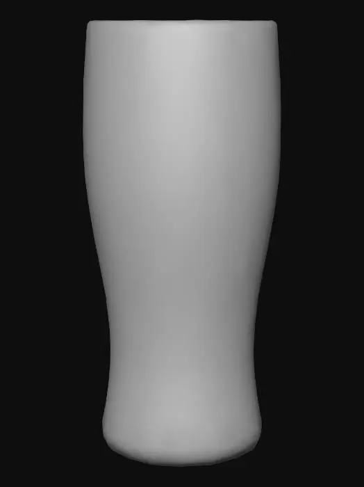 3D model for Empty plain pint glass