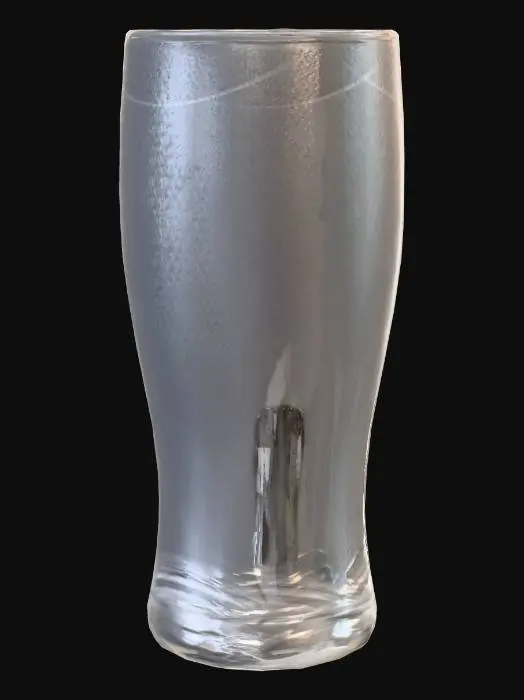 3D model for Empty plain pint glass