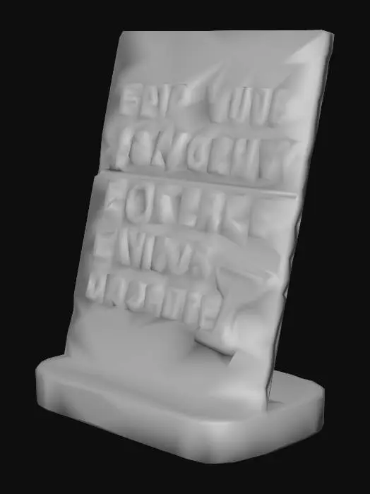 3D model for Baycrew Promotion Sign