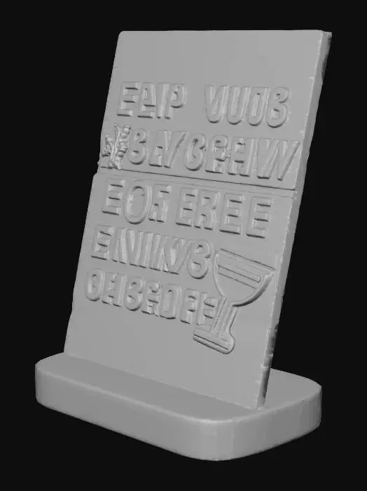 3D model for Baycrew Promotion Sign