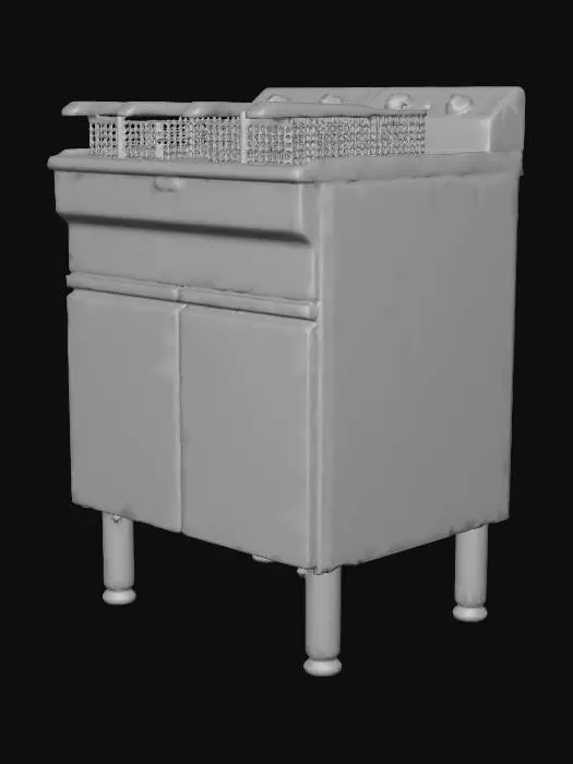 3D model for Deep Fryer Station