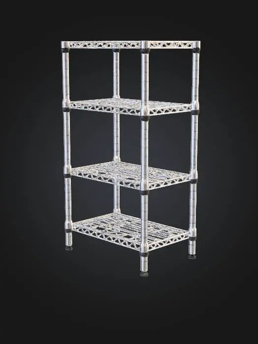 3D model for Metal Shelving Unit