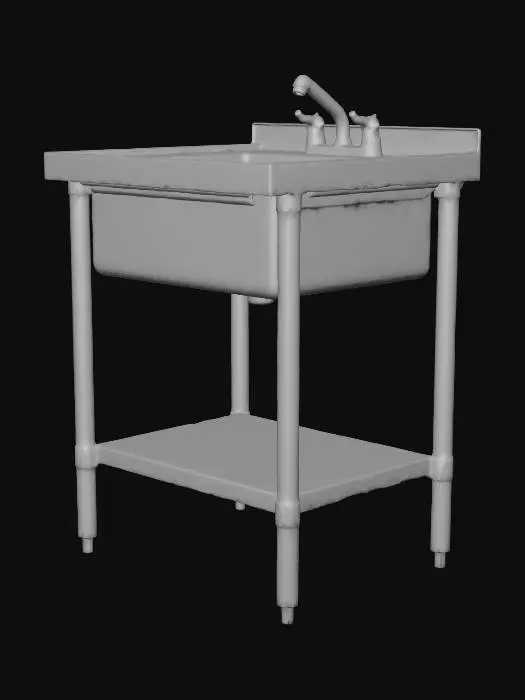 3D model for Stainless Steel Utility Sink