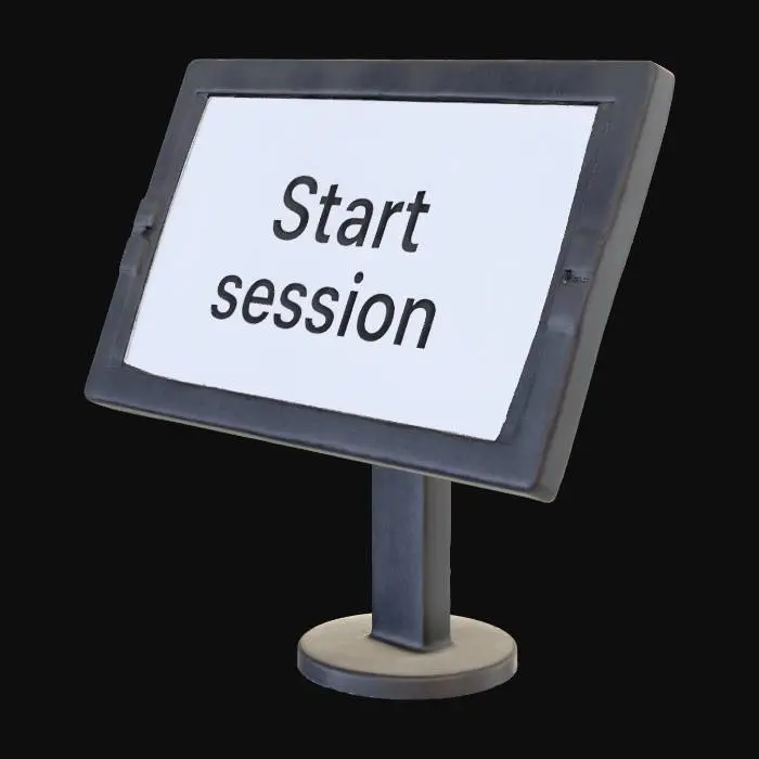3D model for Start Session Display