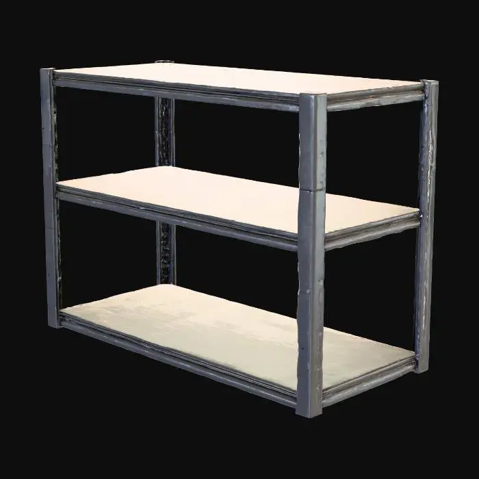 3D model for Industrial Metal Shelving Unit