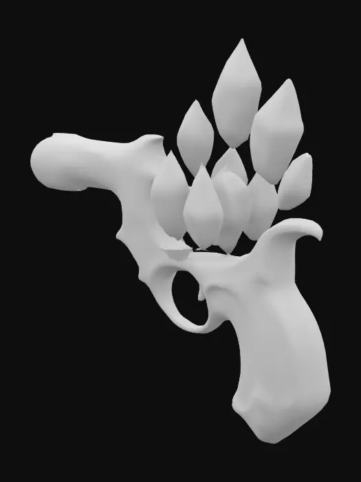 3D model for Ethereal Crystal Pistol