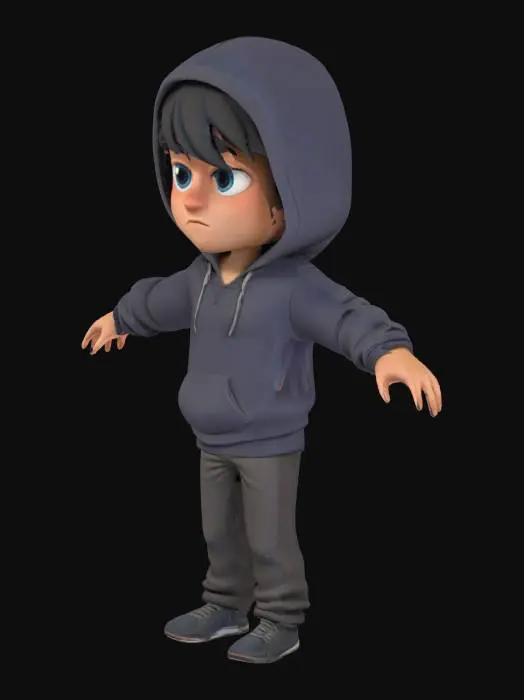 3D model for Hooded Hero