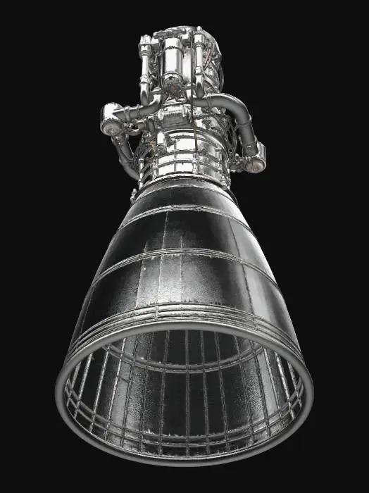 3D model for Rocket Engine Assembly