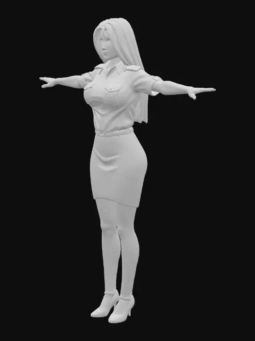3D model for Officer in White