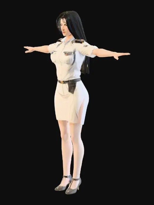 3D model for Officer in White