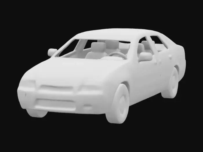 3D model for Rusty Sedan Model