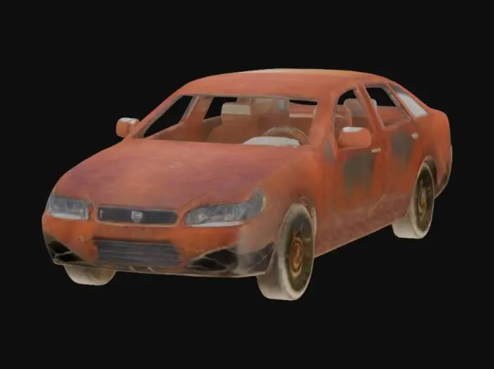 3D model for Rusty Sedan Model