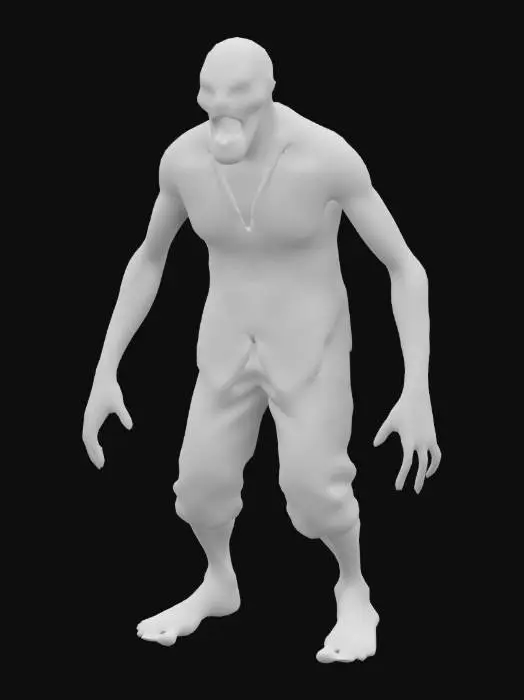 3D model for Realistic apocalyptic zombie 