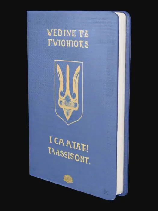 3D model for Ukraine Passport Cover