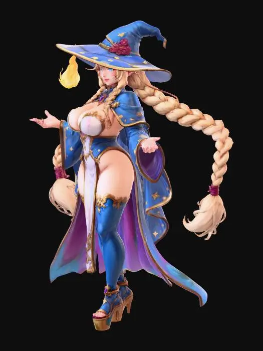 3D model for Enchanted Forest Mage