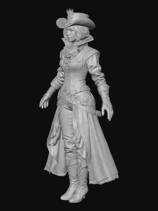 3D model for Steampunk Adventurer