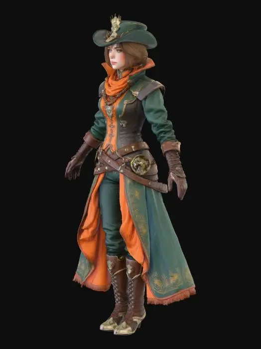 3D model for Steampunk Adventurer