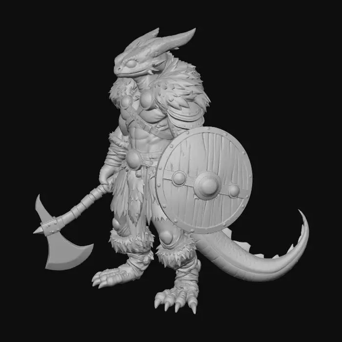 3D model for Dragon Warrior