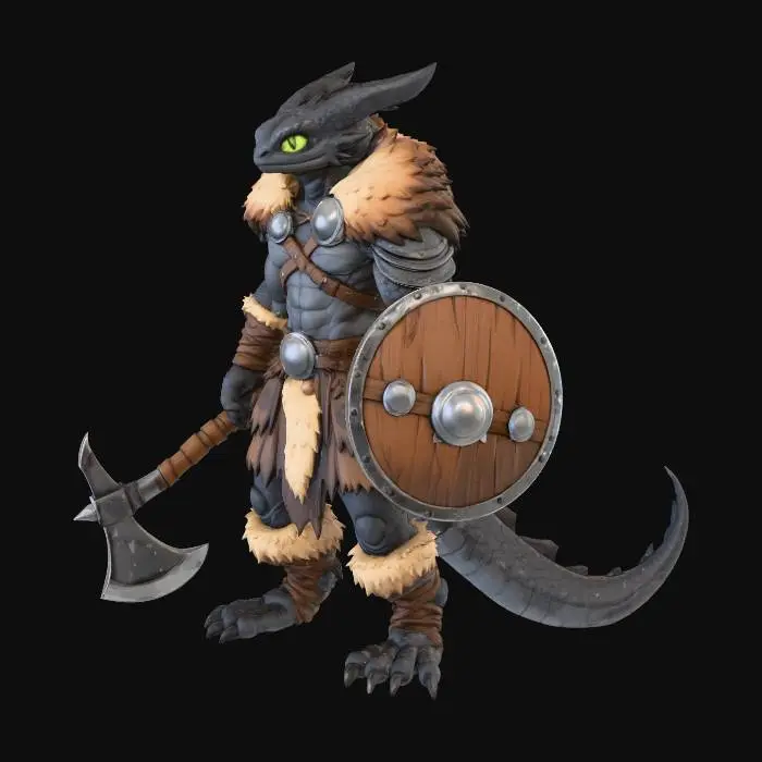 3D model for Dragon Warrior