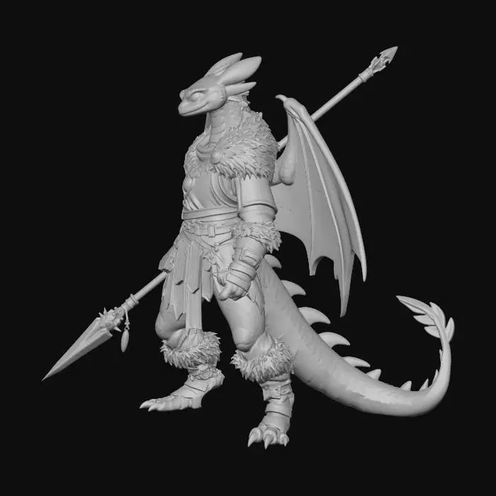 3D model for Dragon Warrior Regent