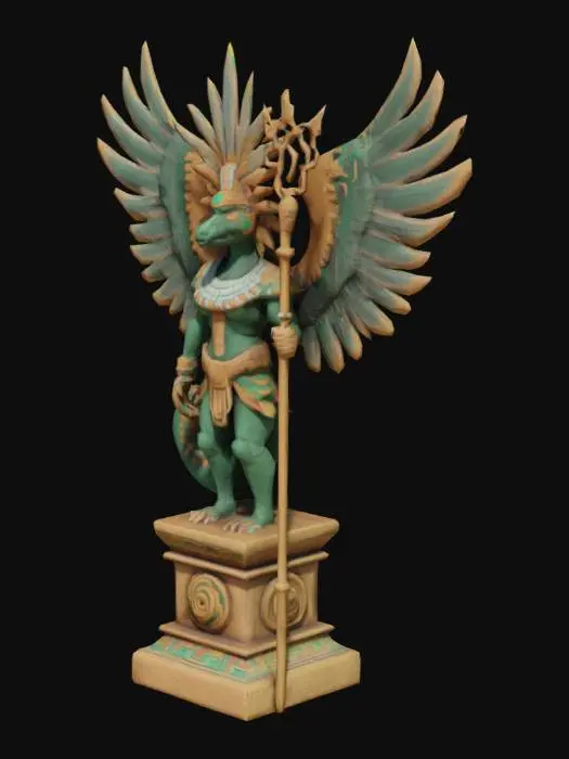 3D model for quiero que hagas un muñeco sobre los mayas de 10 cm de largo sobre Quetzalcóatl