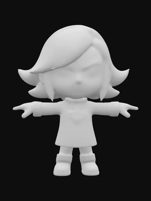 3D model for Character in T-Pose