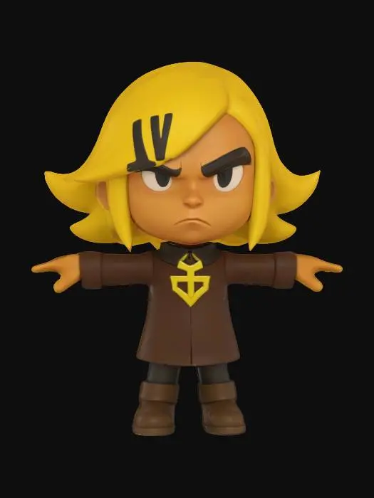 3D model for Character in T-Pose