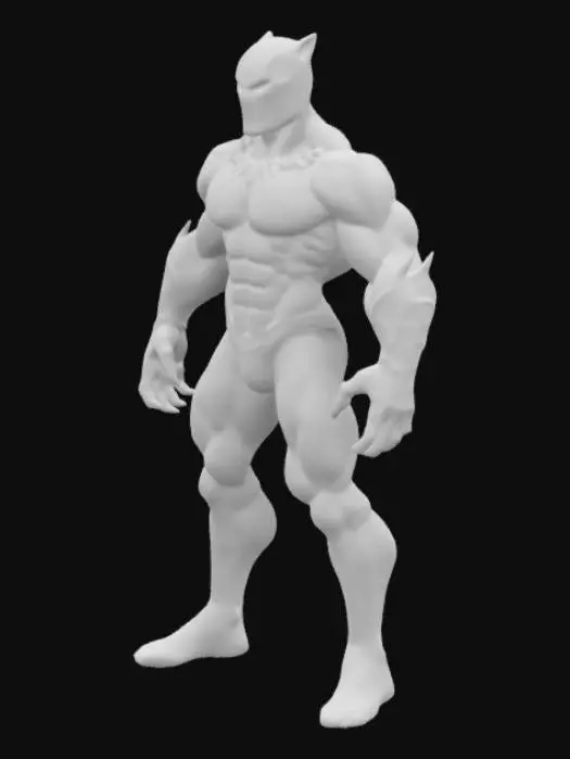 3D model for figurine du héros Black Panther