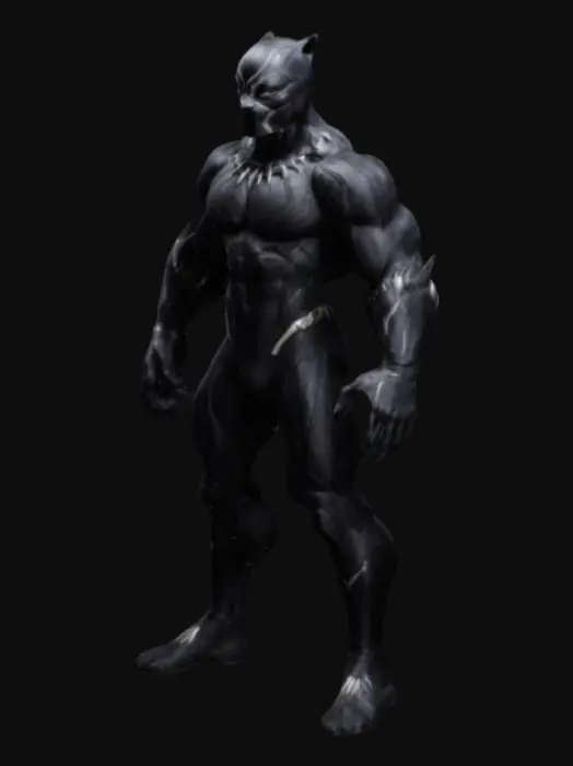 3D model for figurine du héros Black Panther