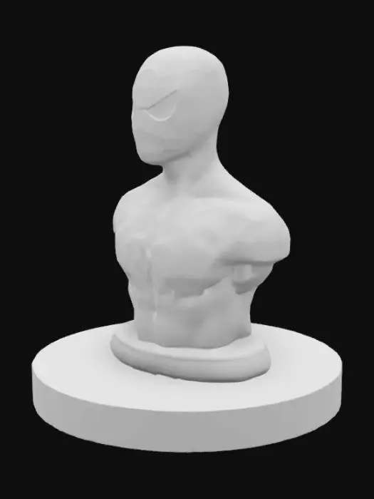 3D model for Spider-Man Bust Exhibit