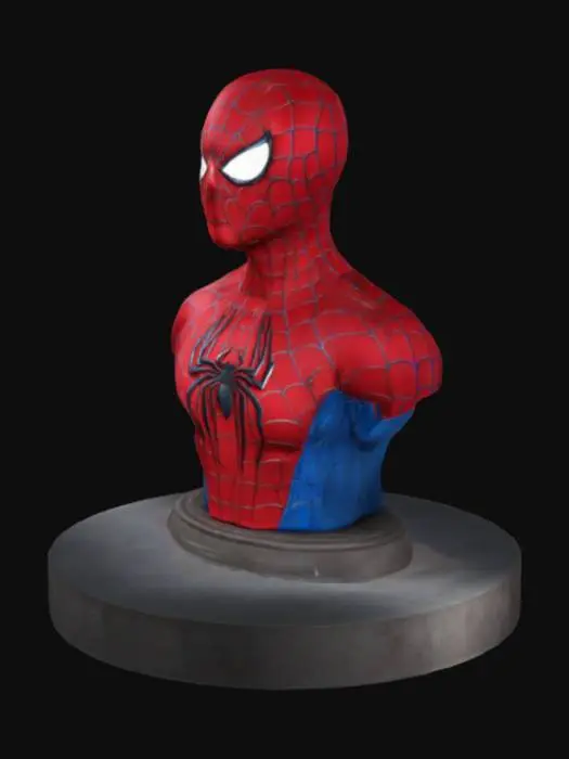 3D model for Spider-Man Bust Exhibit
