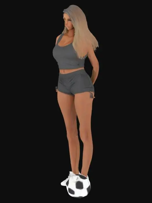 3D model for Soccer Field Elegance