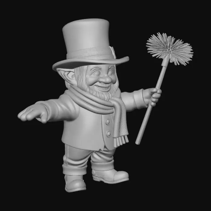 3D model for Chimney Sweep Gnome