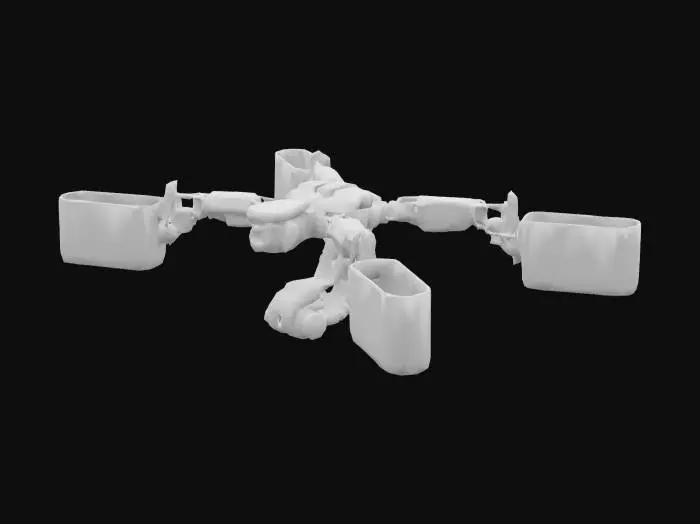 3D model for Futuristic Quadrotor Drone