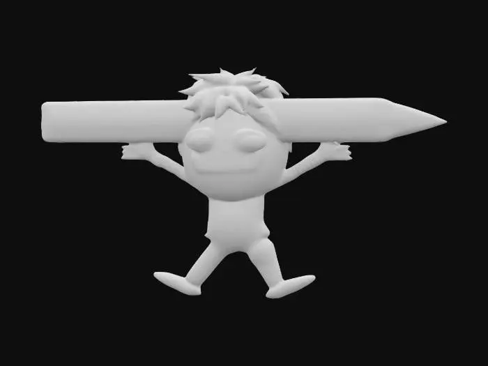 3D model for Pencil Joy, #SketchTo3D#