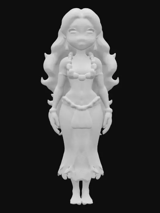 3D model for hawaii woman realistic, high detailed, #women#